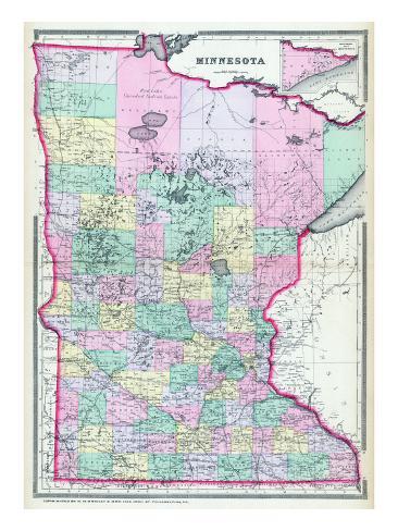 1888, Minnesota Country Map, Minnesota, United Claims photo regarding Printable Maps of Minnesota known as 1888, Minnesota Nation Map, Minnesota, United Says